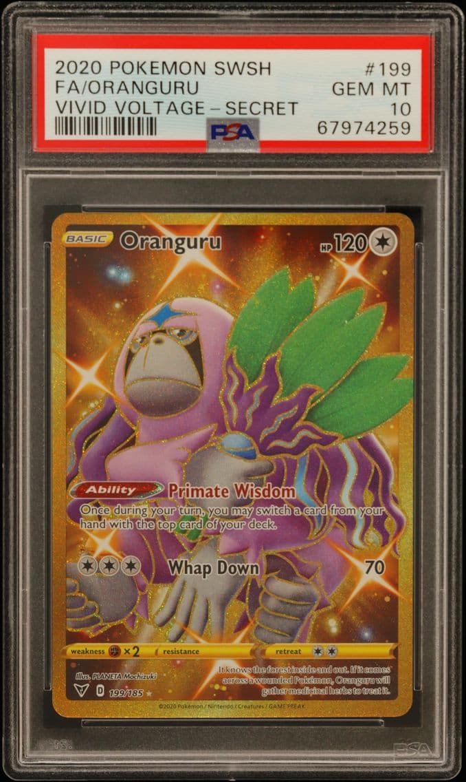 2020 #199 Full Art/Oranguru PSA 