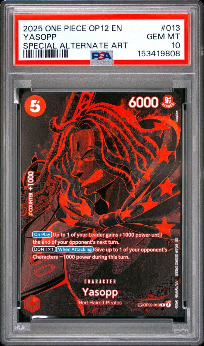 2025 #013 Yasopp PSA 10 One Piec