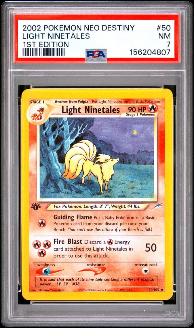 2002 #50 Light Ninetales 1st Edi