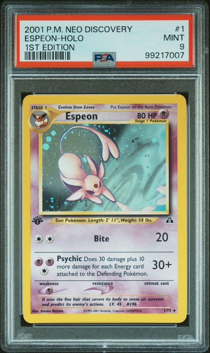 2001 #1 Espeon-Holo 1st Edition