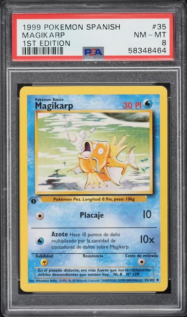Pokemon Spanish Base Set 1st Edition Magikarp #35