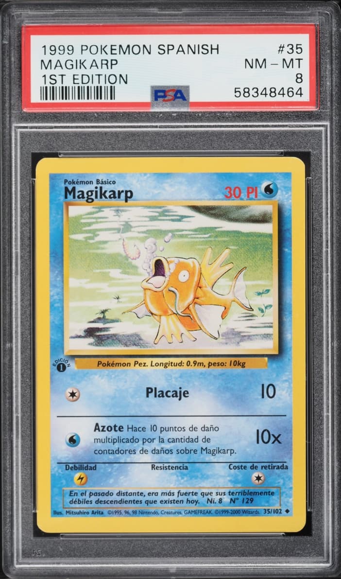 Pokemon Spanish Base Set 1st Edition Magikarp #35