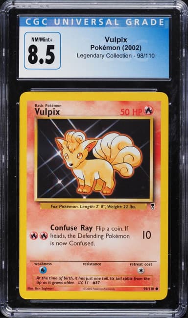 Pokemon Legendary Collection Vulpix #98