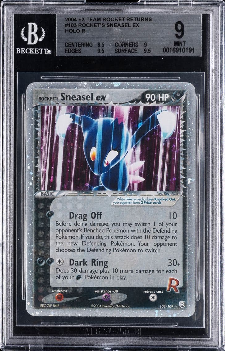 2004 #103 Rocket's Sneasel EX-Ho