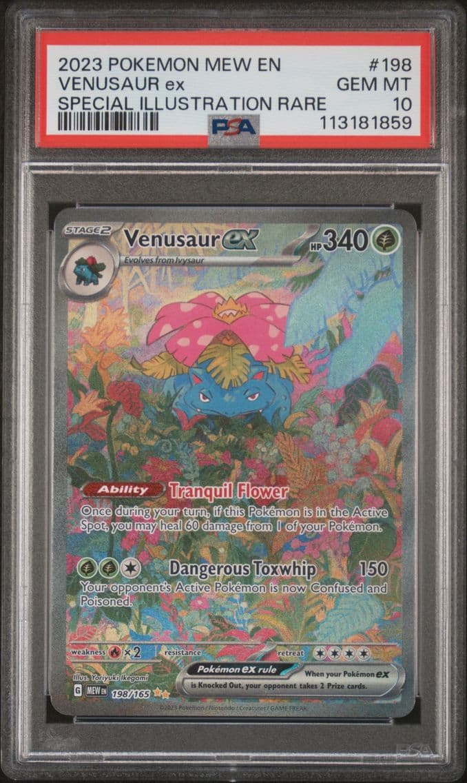 2023 #198 Venusaur EX PSA 10 Mew