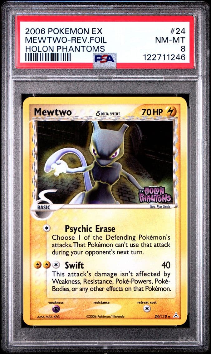 2006 #24 Mewtwo-Reverse Foil PSA
