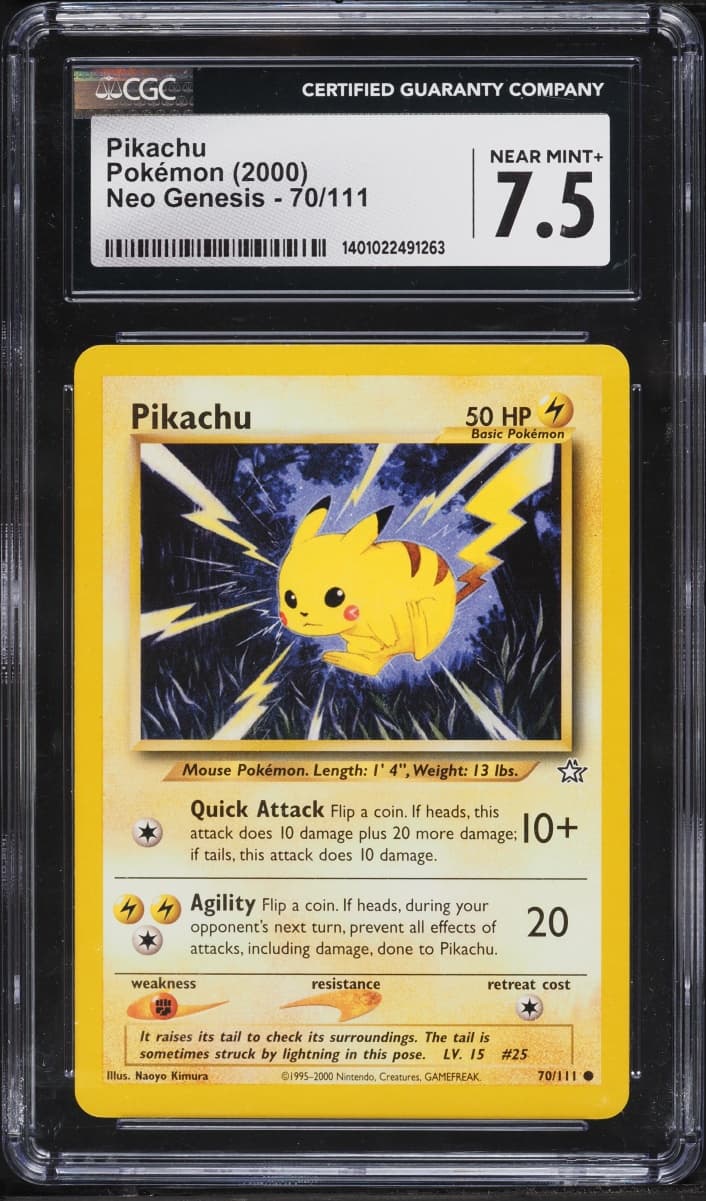 Pokemon Neo Genesis Pikachu #70