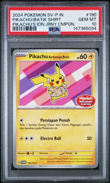 Pikachu in Batik Shirt