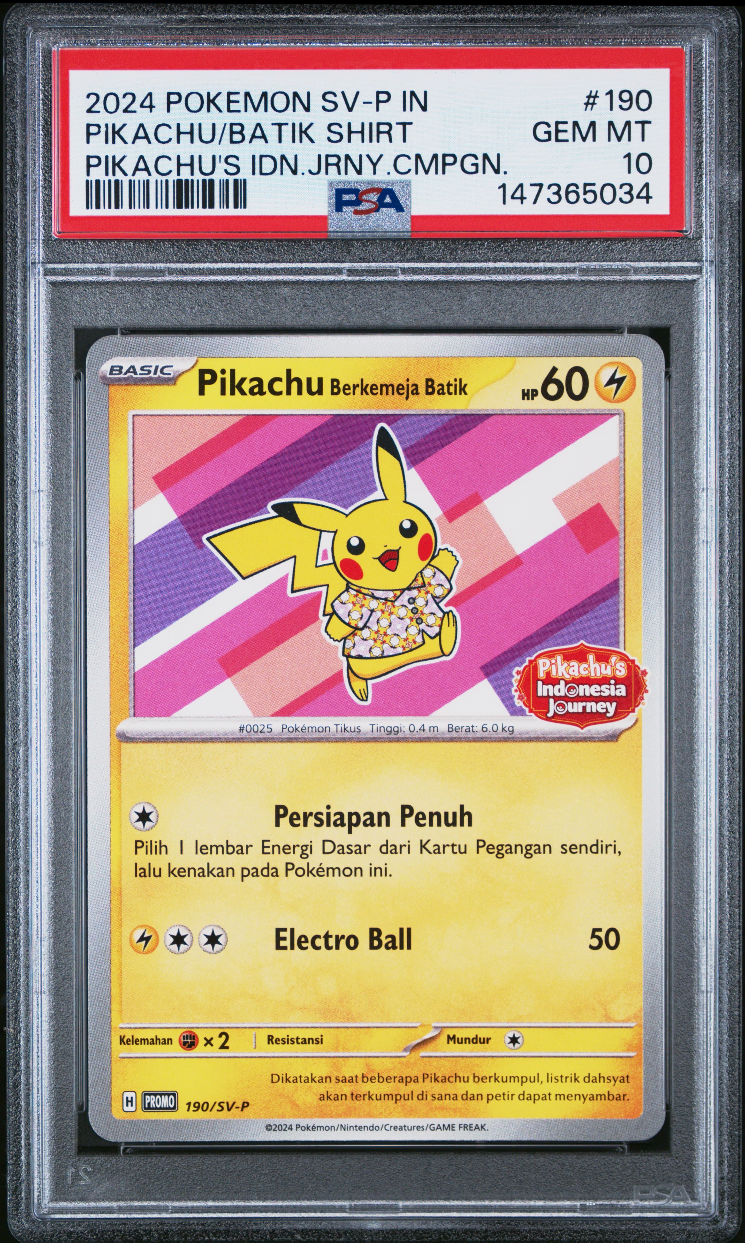 Pikachu in Batik Shirt