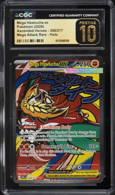 Pokemon Mega Evolution Ascended Heroes MA Mega Hawlucha ex #268