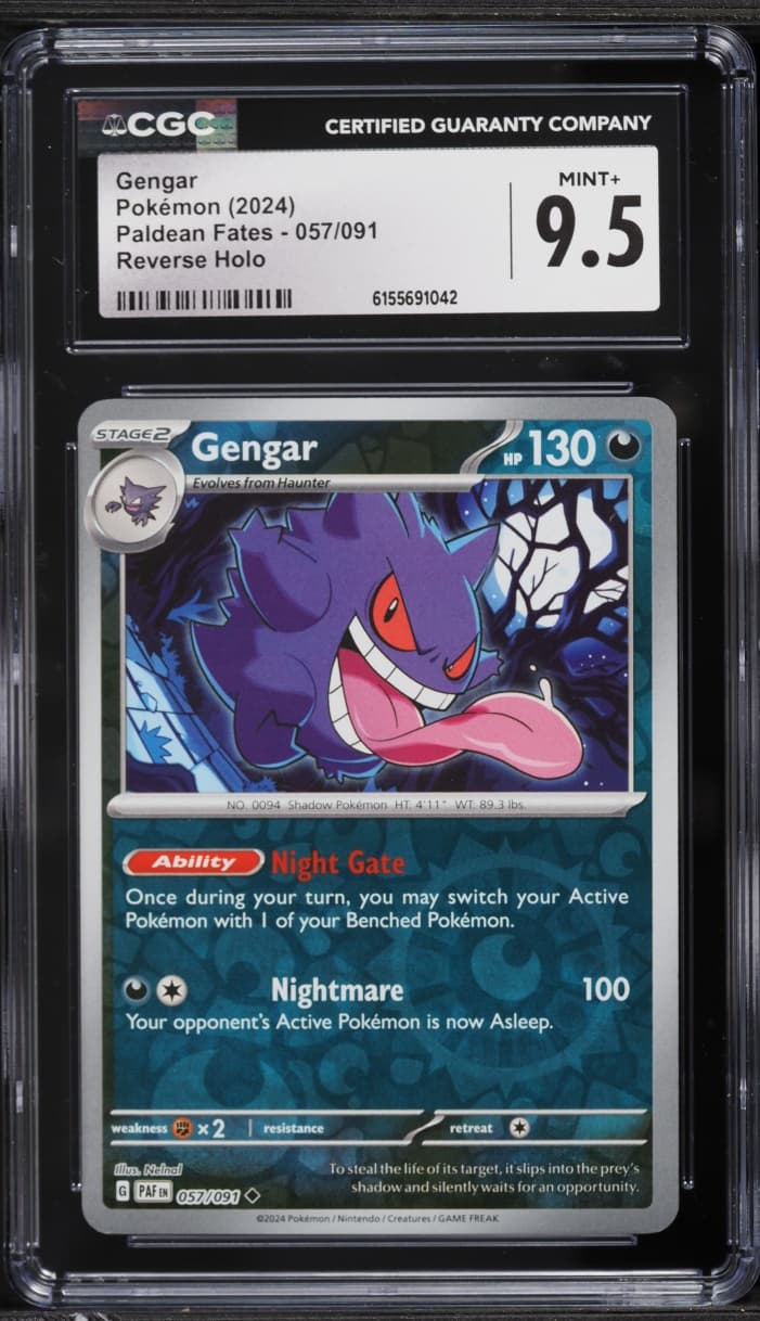 Pokemon Scarlet & Violet Paldean Fates Reverse Holo Gengar #57