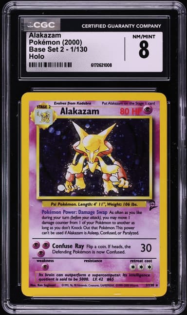 Pokemon Base Set 2 Holo Alakazam #1