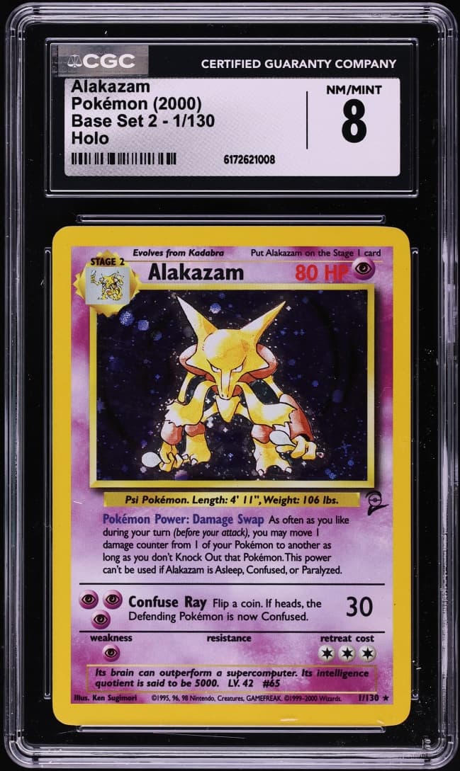 Pokemon Base Set 2 Holo Alakazam #1