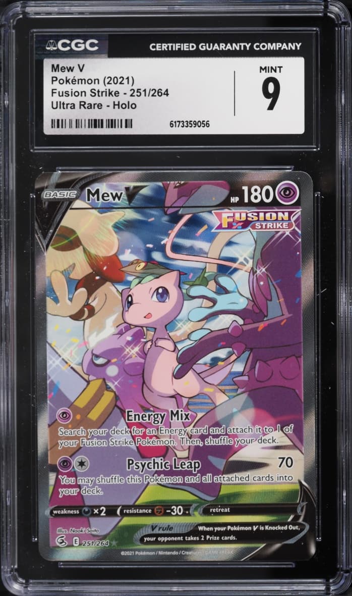 Pokemon Sword & Shield Fusion Strike Full Art Mew V #251