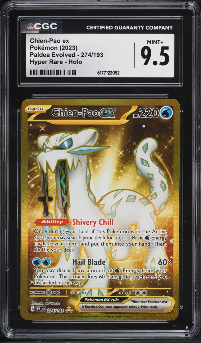Pokemon Scarlet & Violet Paldea Evolved Gold Rare Chien-Pao EX #274