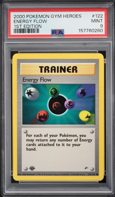 Pokemon Gym Heroes 1st Edition Energy Flow #122