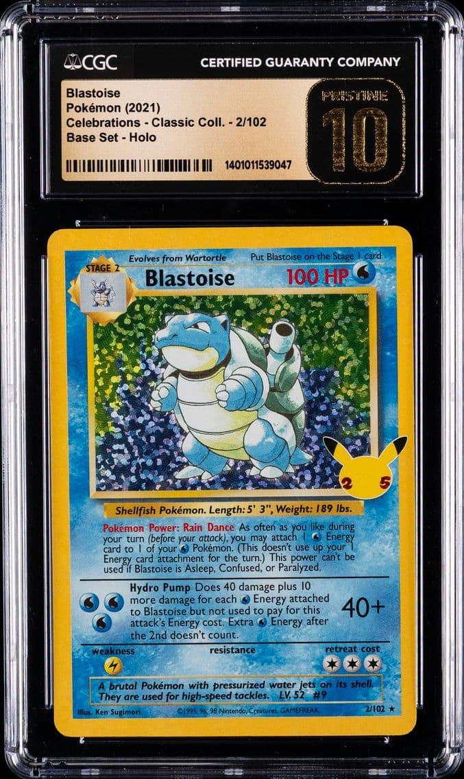 2021 #2 Blastoise-Holo CGC 10 Pr