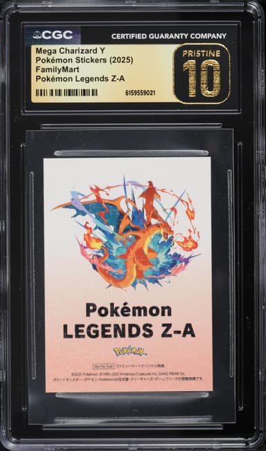 Pokemon Japanese Stickers FamilyMart Legends Z-A Mega Charizard Y