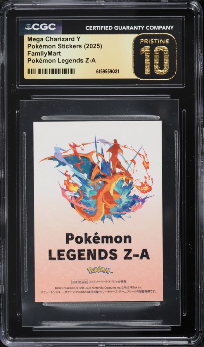 Pokemon Japanese Stickers FamilyMart Legends Z-A Mega Charizard Y