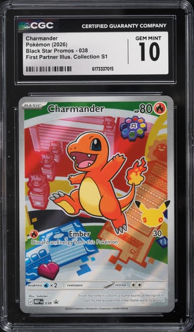 Pokemon Mega Evolution Promo First Partner Illustration Full Art Charmander #38