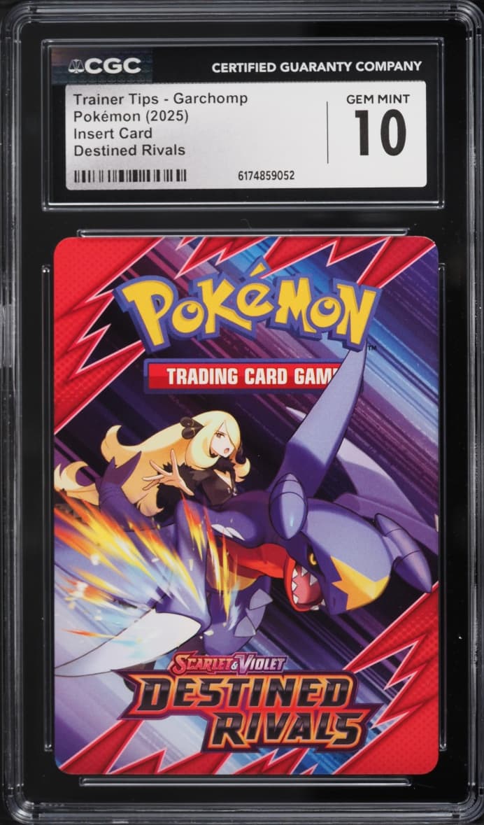 Pokemon Scarlet & Violet Destined Rivals Insert Card Trainer Tips Garchomp