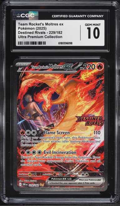 Pokemon SV Destined Rivals Ultra Premium Collection SIR Rocket's Moltres EX #229