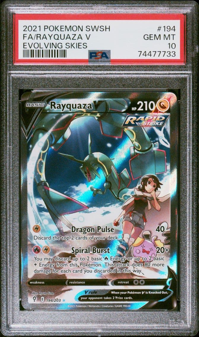 2021 #194 Full Art/Rayquaza V PS
