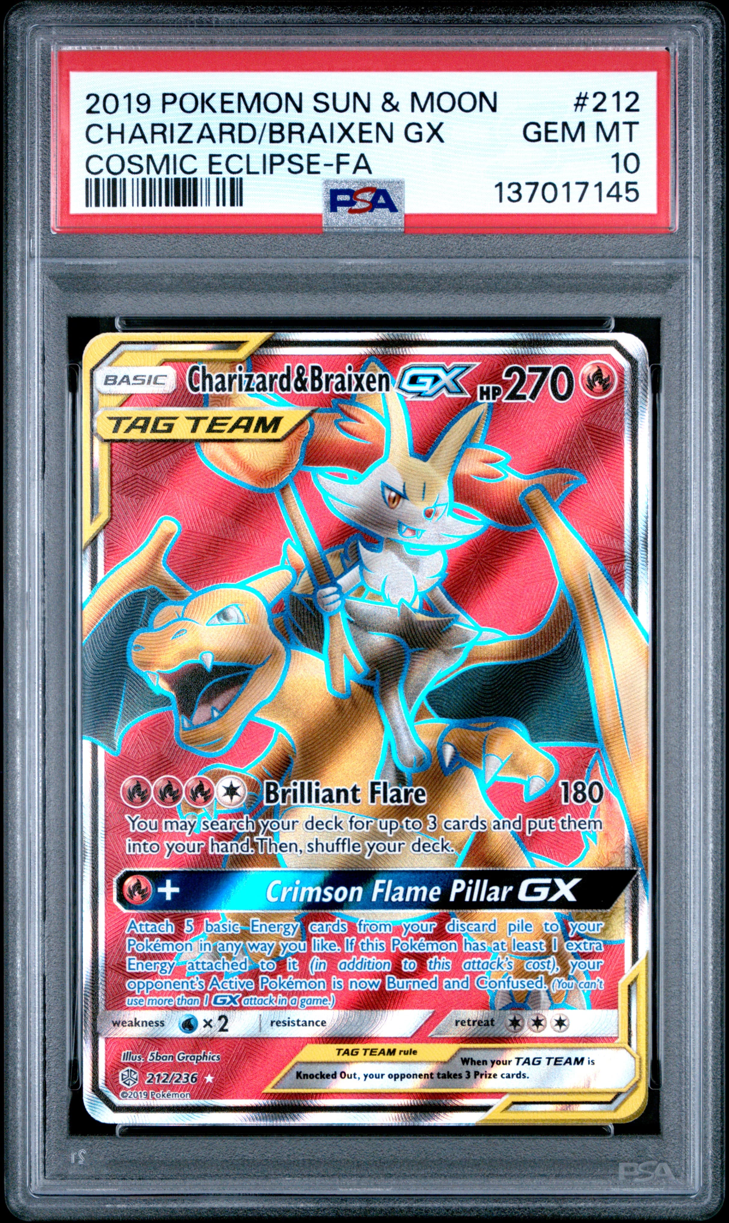 Full Art/Charizard & Braixen GX