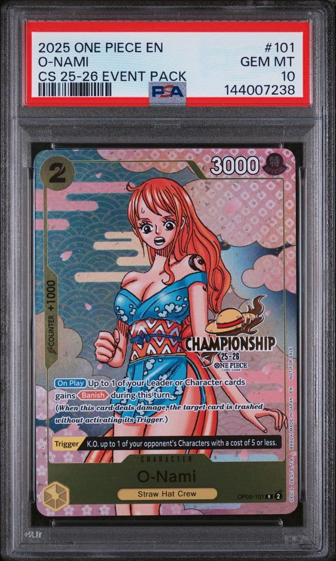 2025 #101 O-Nami PSA 10 One Piec