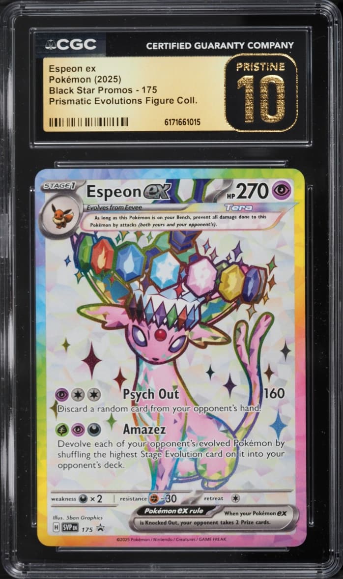 Pokemon SV Promo Prismatic Evolutions Premium Figure Full Art Espeon Ex