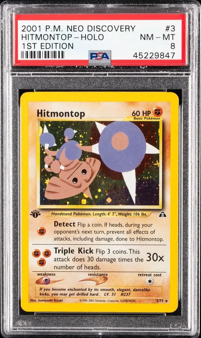 2001 #3 Hitmontop-Holo 1st Editi
