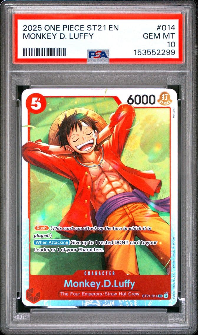 2025 #014 Monkey D. Luffy PSA 10