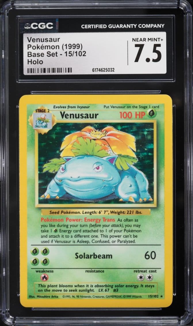 1999 Pokemon Base Set Holo Venus