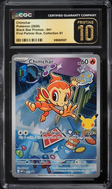Pokemon Mega Evolution Promo First Partner S1 Full Art Chimchar #41