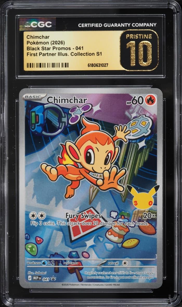 Pokemon Mega Evolution Promo First Partner S1 Full Art Chimchar #41