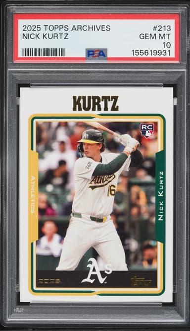Topps Archives Nick Kurtz ROOKIE #213