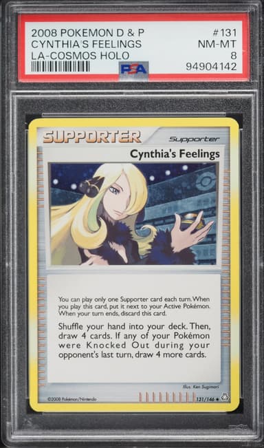 Pokemon Diamond & Pearl Legends Awakened Cosmos Holo Cynthia's Feelings #131