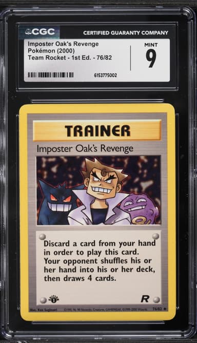 Pokemon Team Rocket 1st Edition Imposter Oak's Revenge #76