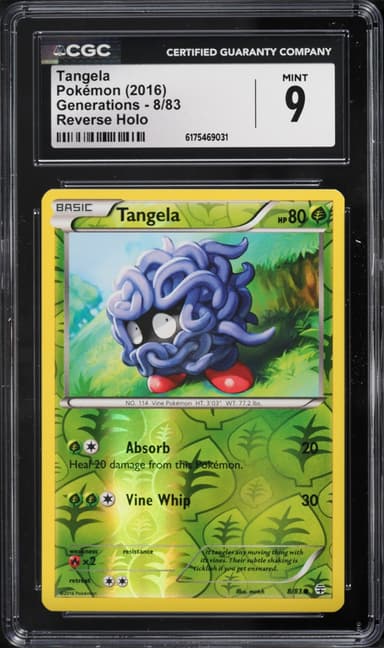 Pokemon XY Generations Reverse Holo Tangela #8