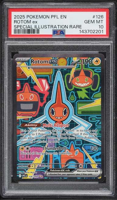 Pokemon Mega Evolution Phantasmal Flames SIR Rotom ex #126