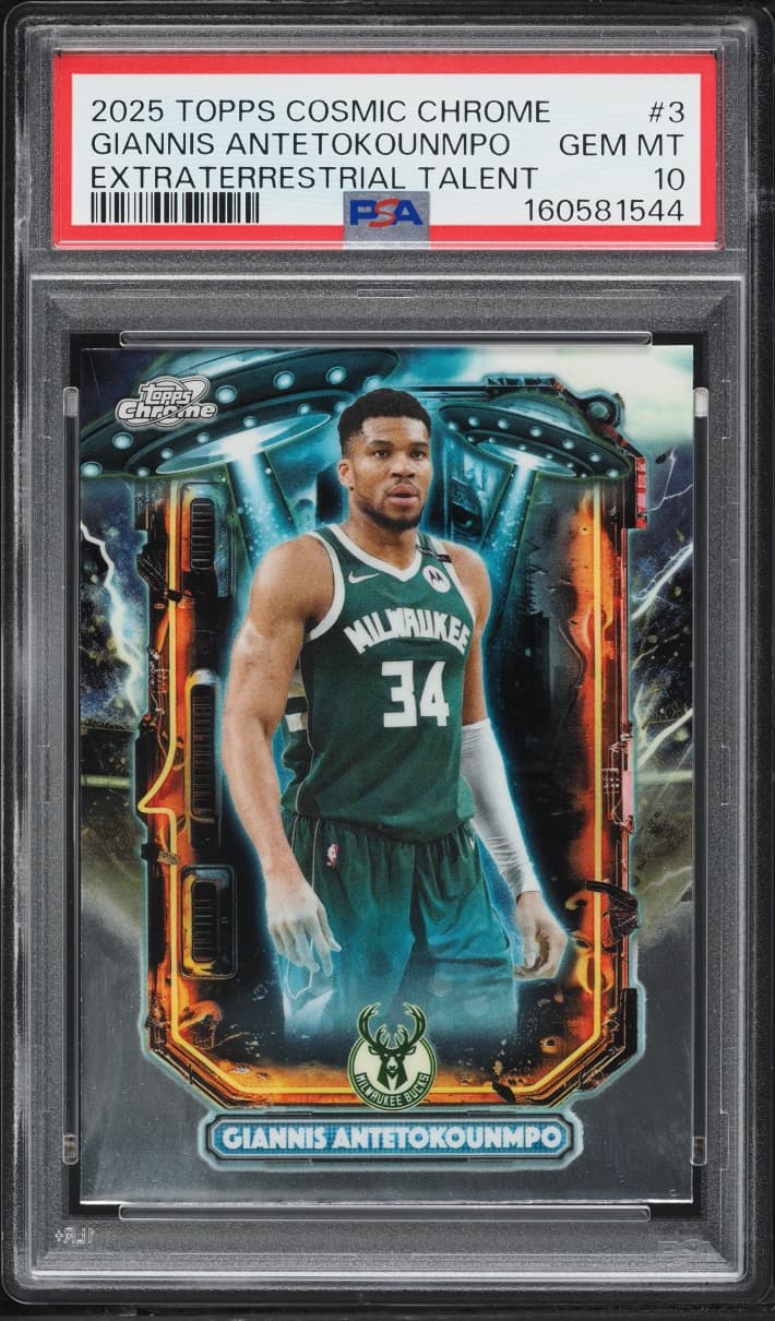Topps Chrome Cosmic Extraterrestrial Talent Giannis Antetokounmpo #3