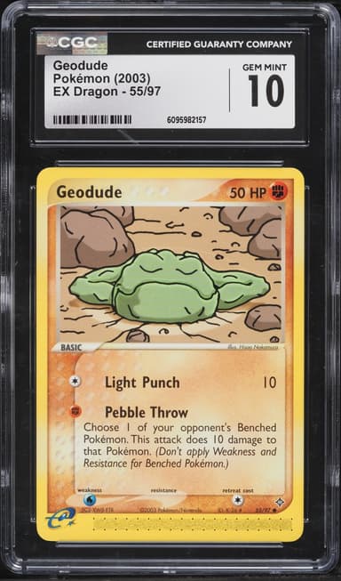 Pokemon EX Dragon Geodude #55