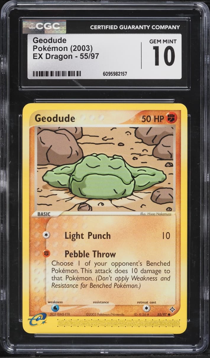 Pokemon EX Dragon Geodude #55