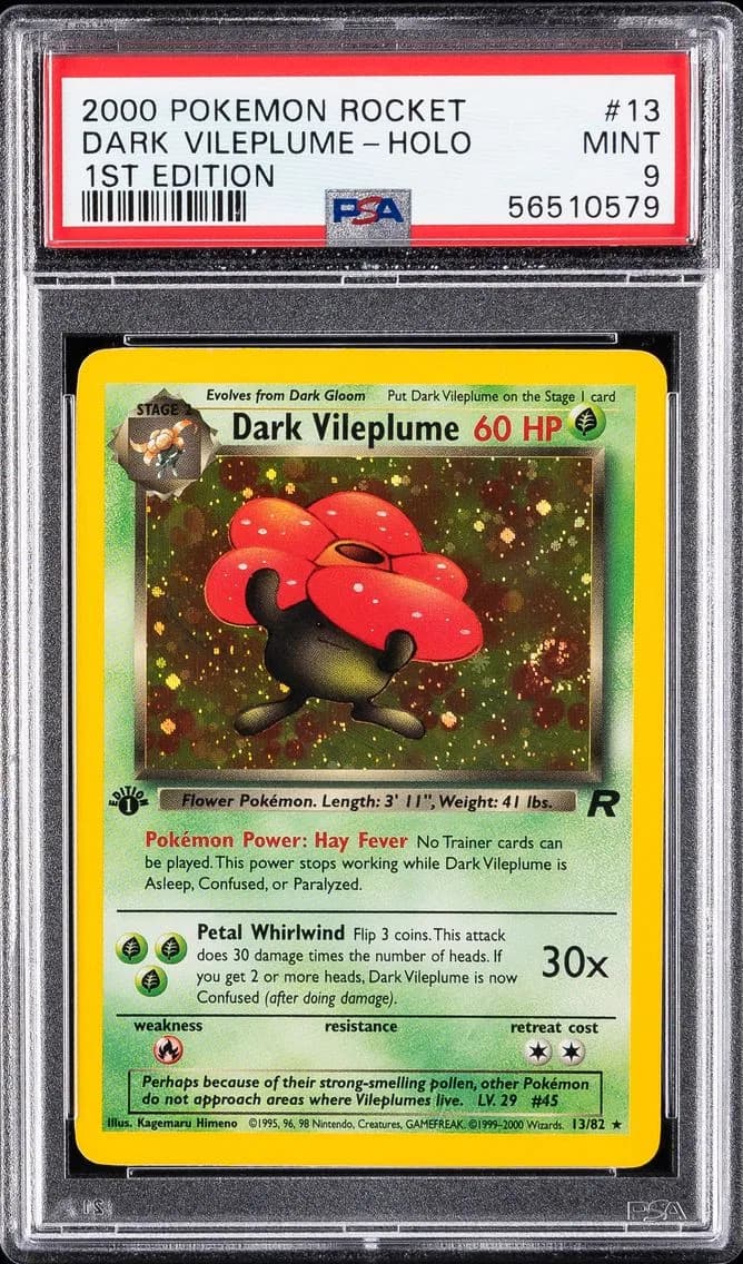 2000 #13 Dark Vileplume-Holo 1st