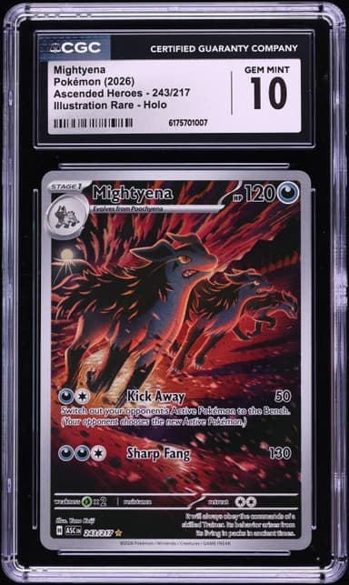 Pokemon Mega Evolution Ascended Heroes IR Mightyena #243