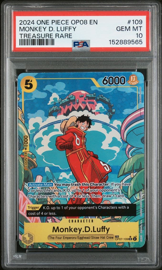 2024 #109 Monkey D. Luffy PSA 10