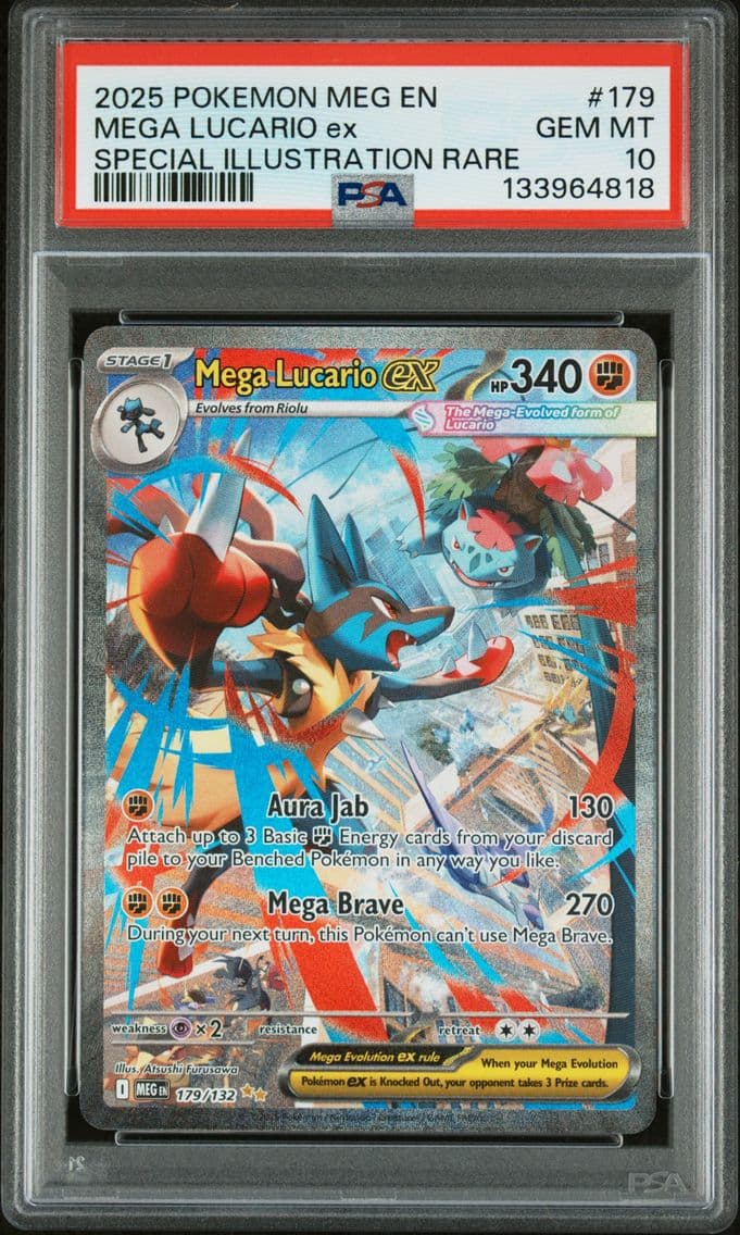 2025 #179 Mega Lucario EX PSA 10