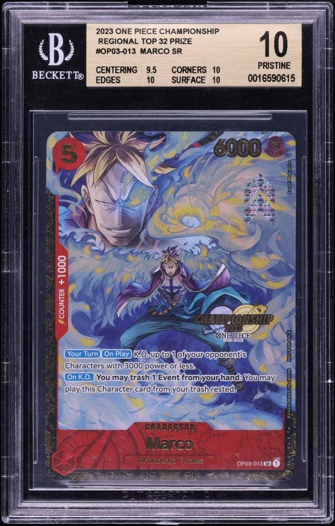 One Piece Regional Championship Promo Top 32 Marco #OP03-013