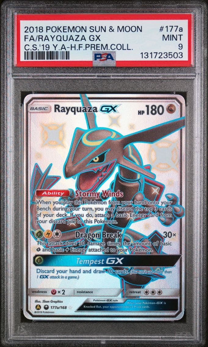 2018 #177a Full Art/Rayquaza GX 
