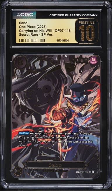 One Piece Carrying On His Will SR Sabo #OP07-118